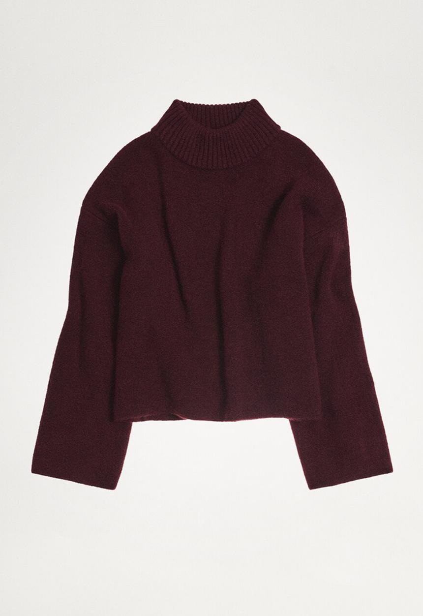 MANGO - Sweater Arandano - Dark Red