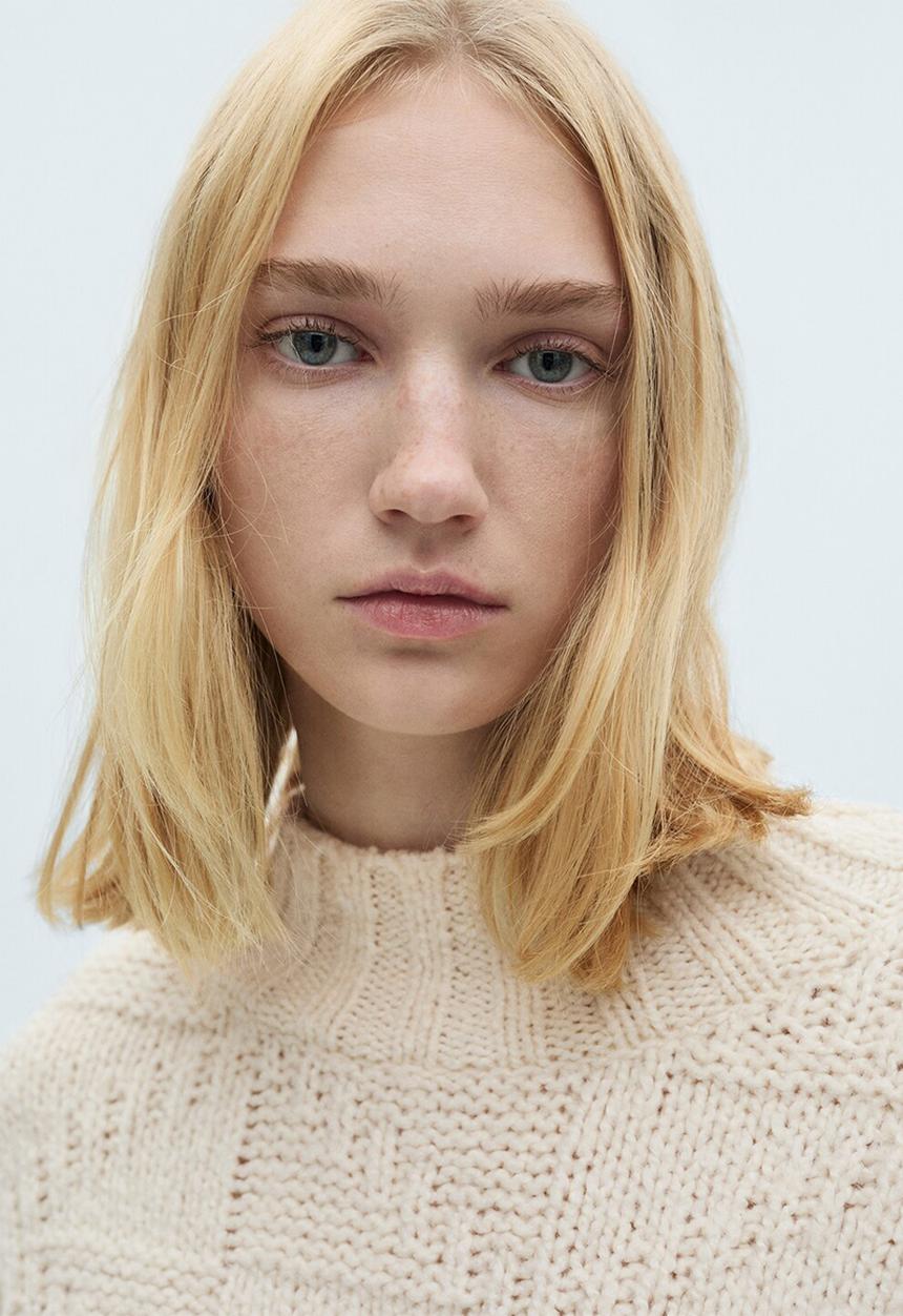 MANGO - Sweater Aleyna - Light Beige