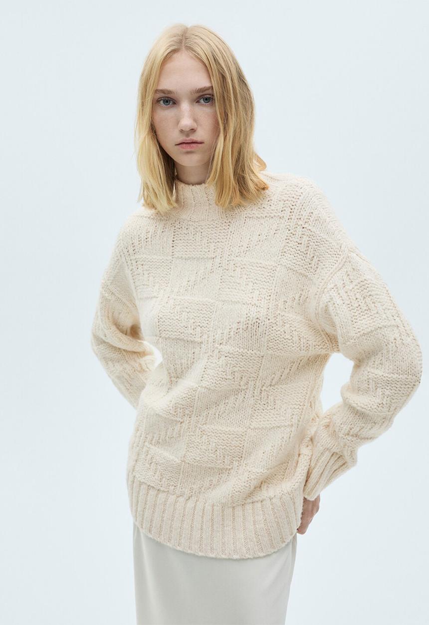 MANGO - Sweater Aleyna - Light Beige