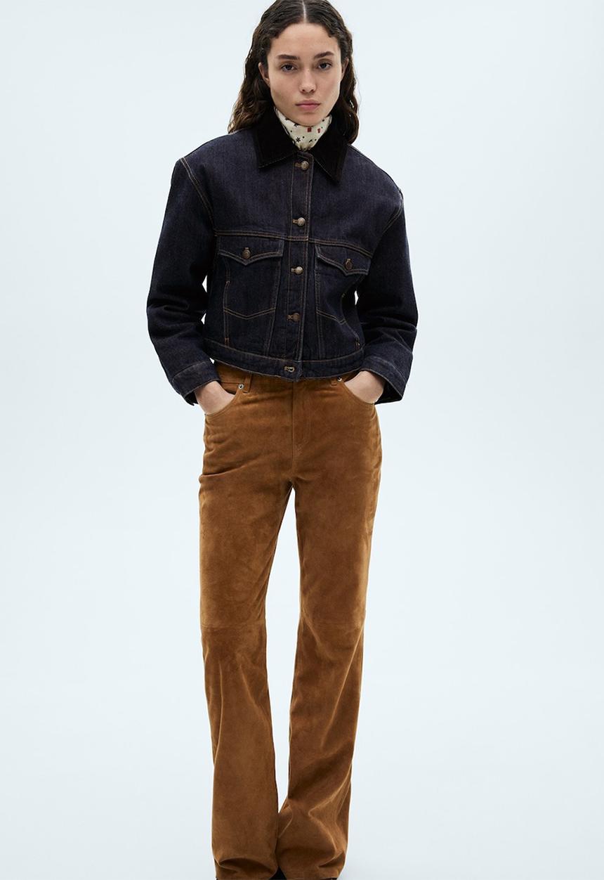 MANGO - Jacket Rita - Open Blue