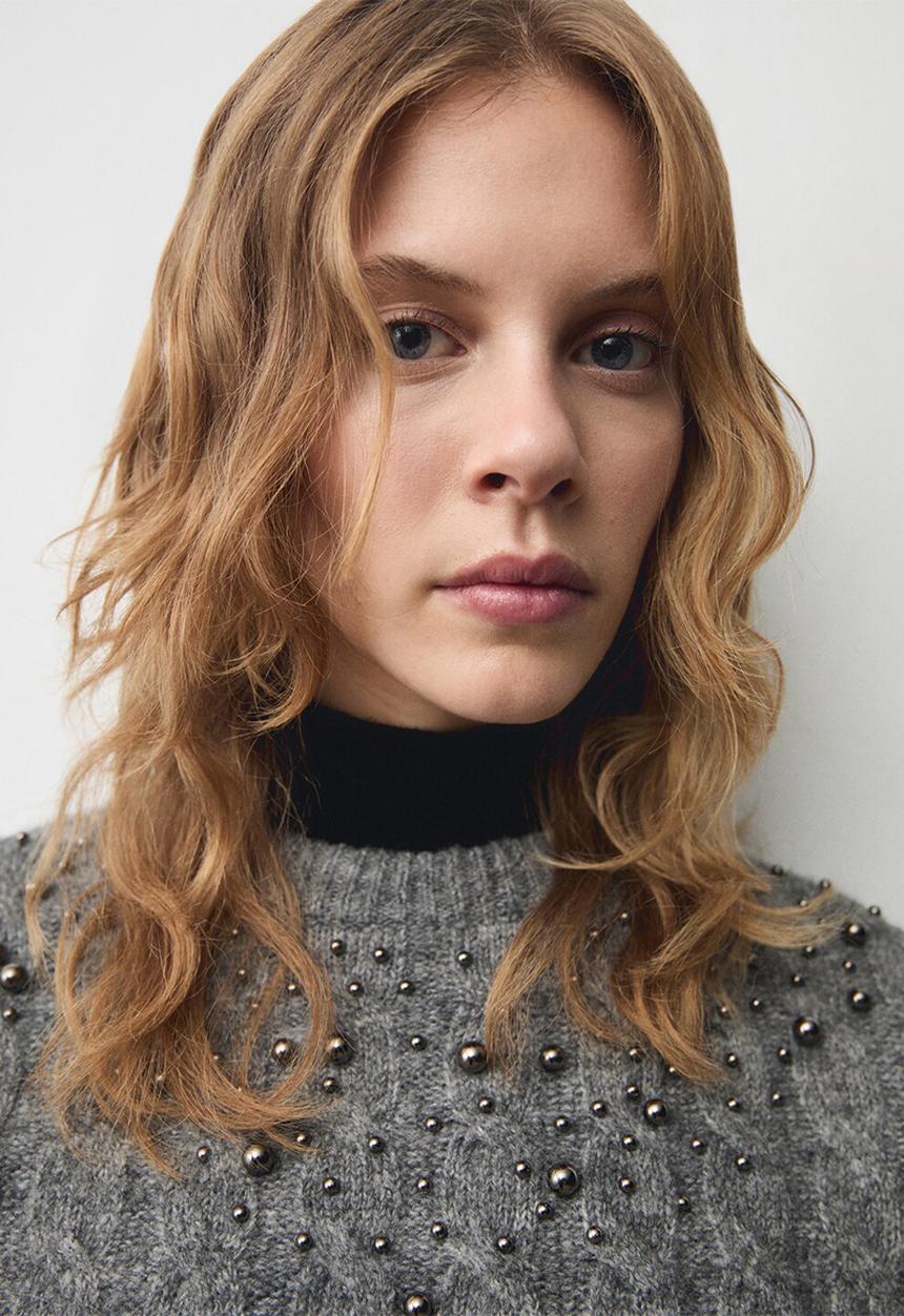 MANGO - Sweater Boule - Gray
