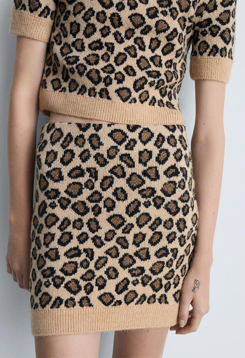 MANGO - Skirt Synn - Brown