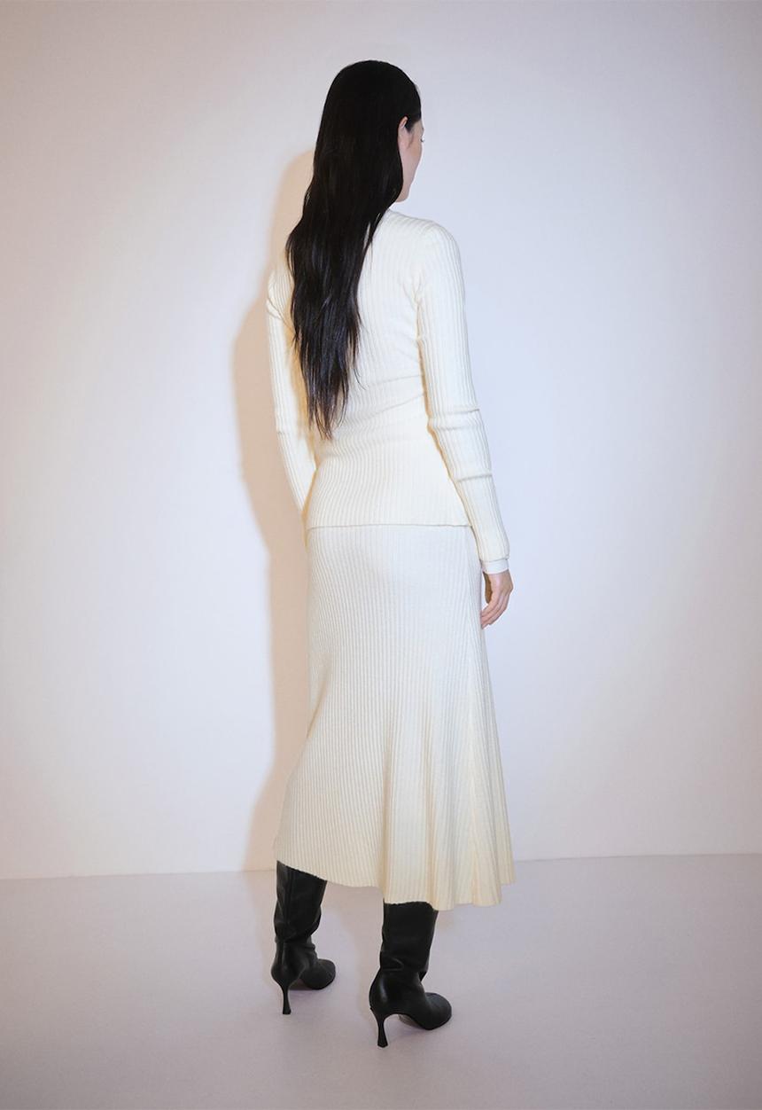 MANGO - Skirt Oleg - Light Beige