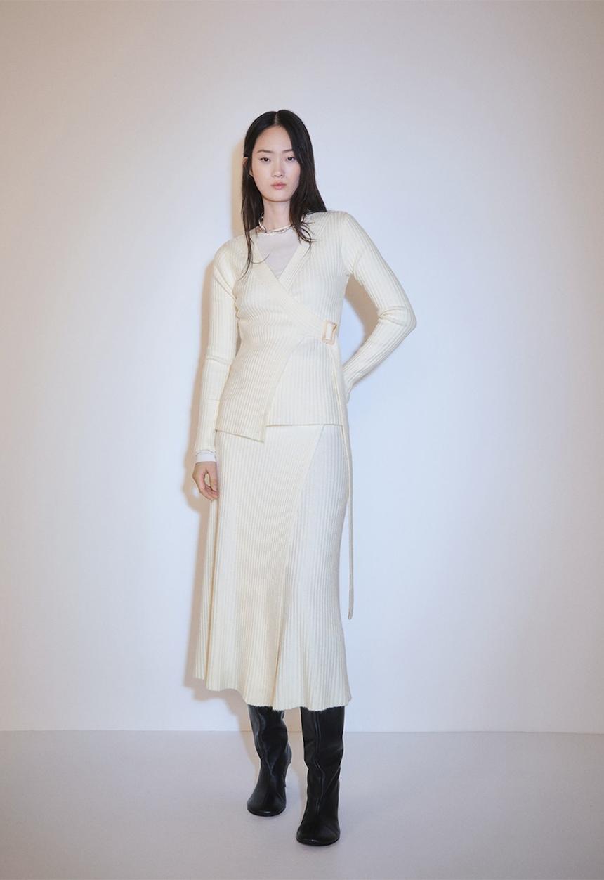MANGO - Skirt Oleg - Light Beige
