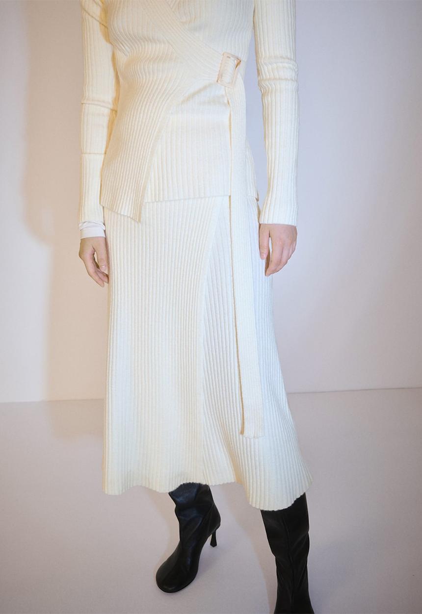 MANGO - Skirt Oleg - Light Beige