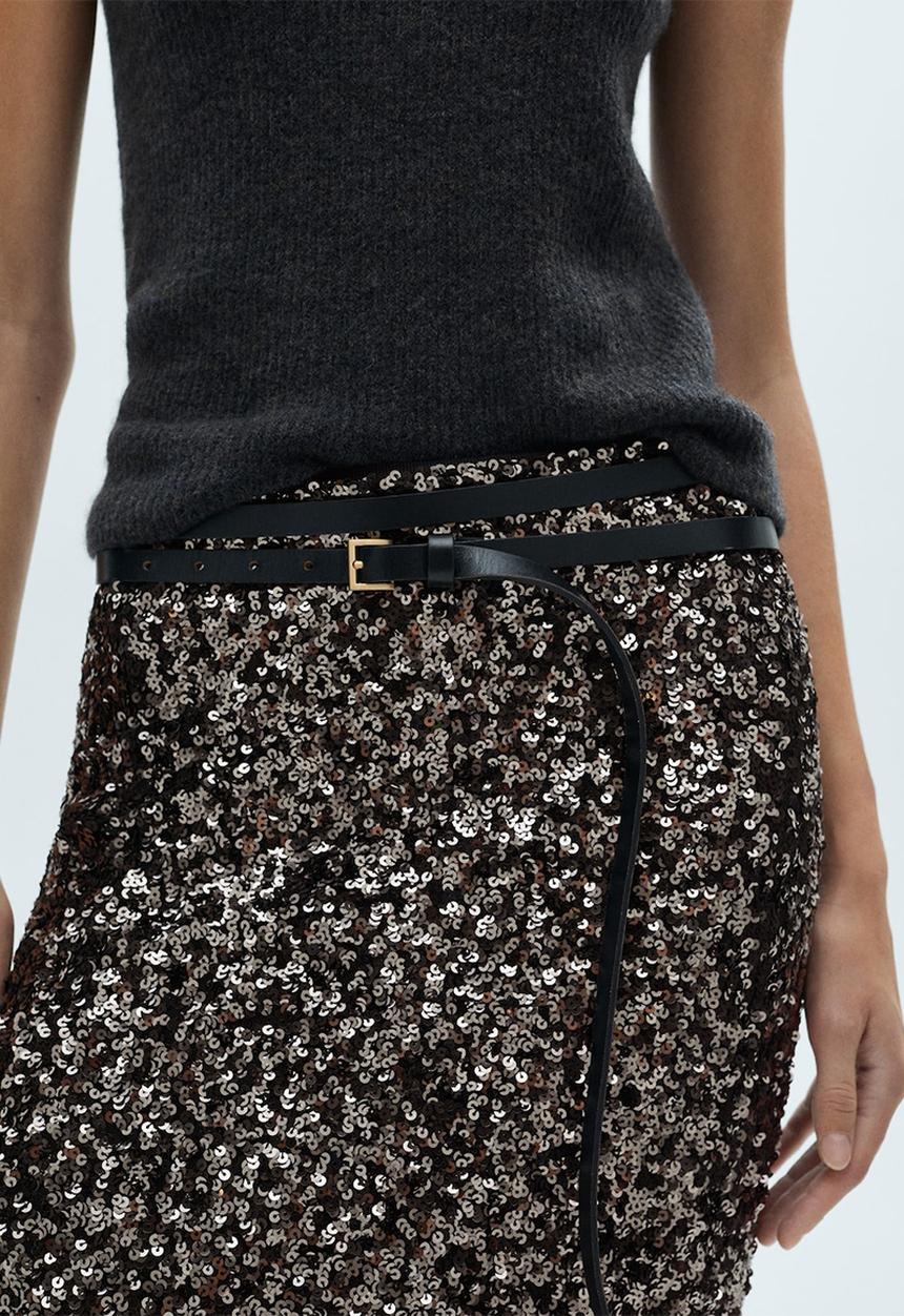 MANGO - Skirt Xjavi - Charcoal