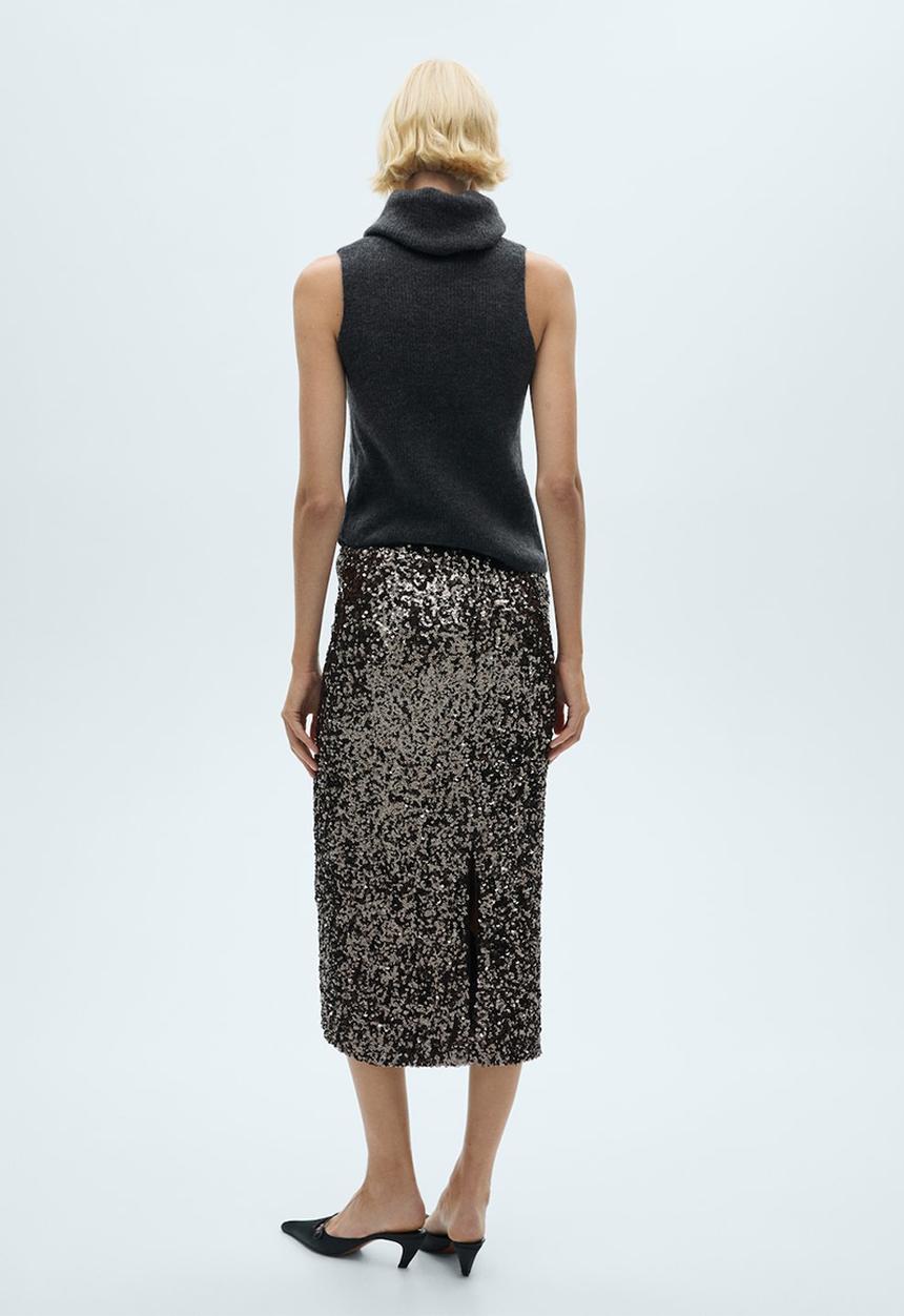 MANGO - Skirt Xjavi - Charcoal