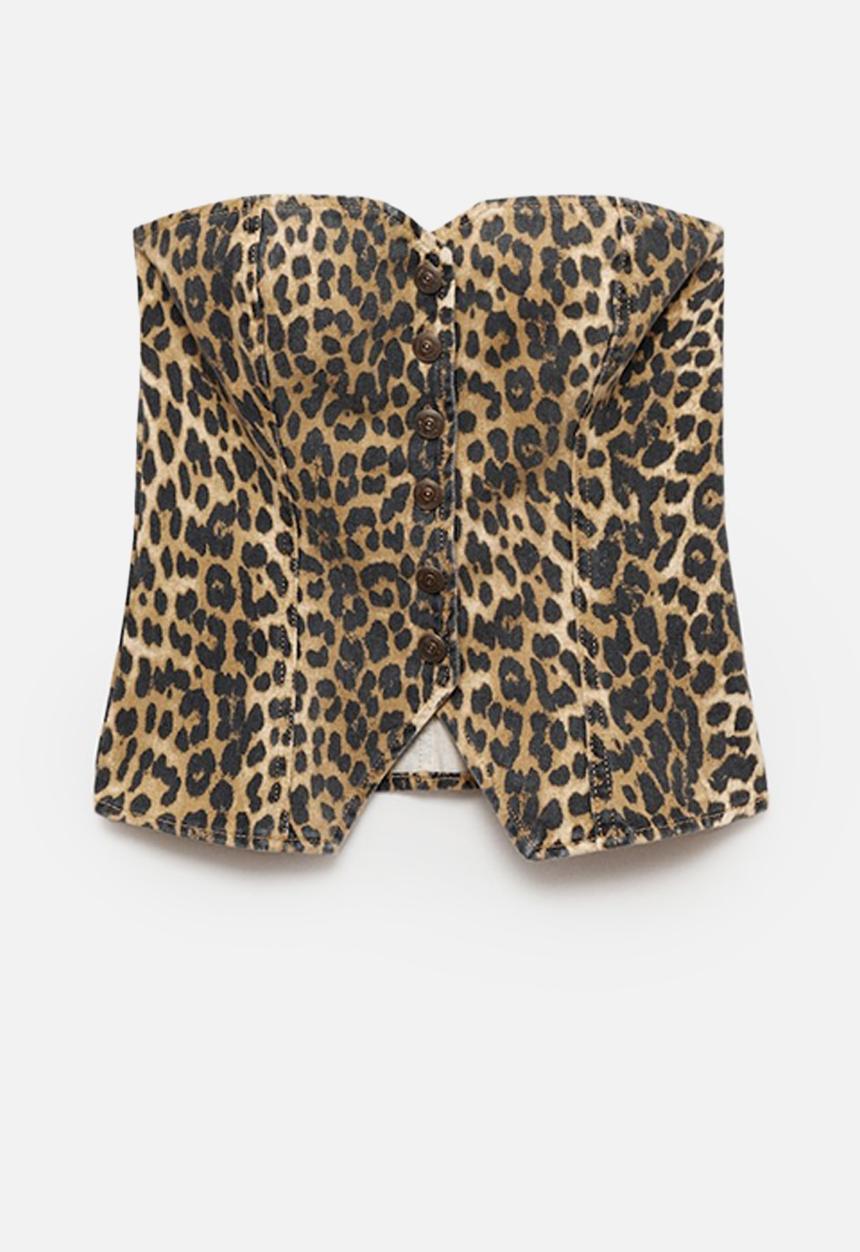 MANGO - Top Leo -  Brown