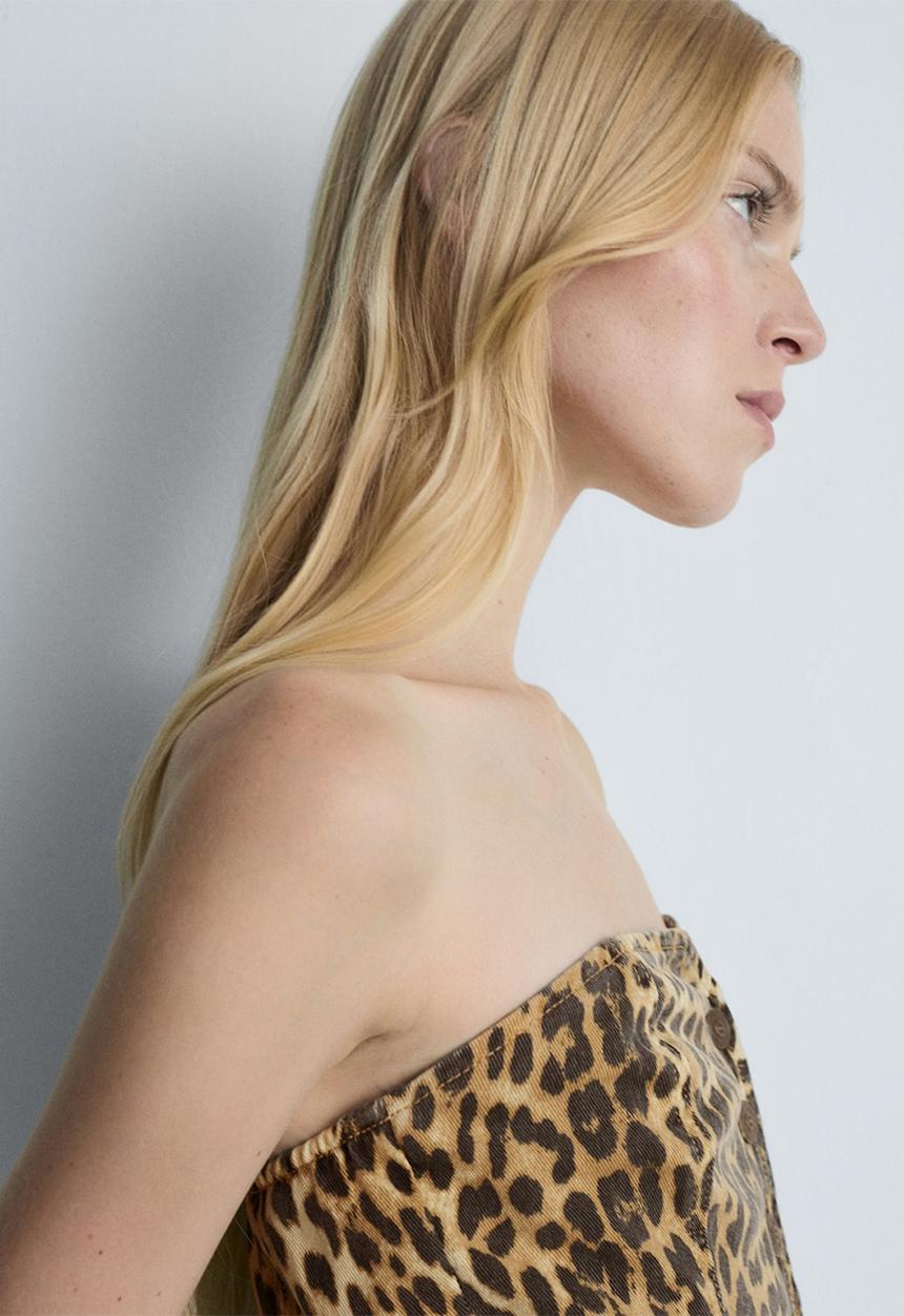 MANGO - Top Leo -  Brown
