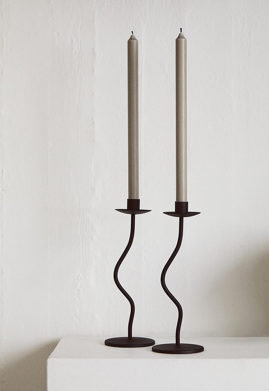H&M - Metal candlestick - black