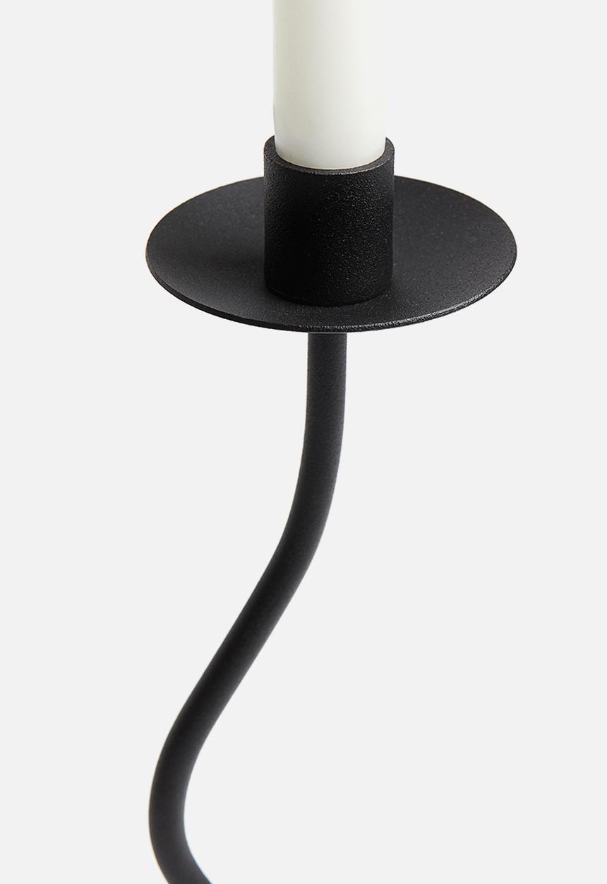 H&M - Metal candlestick - black