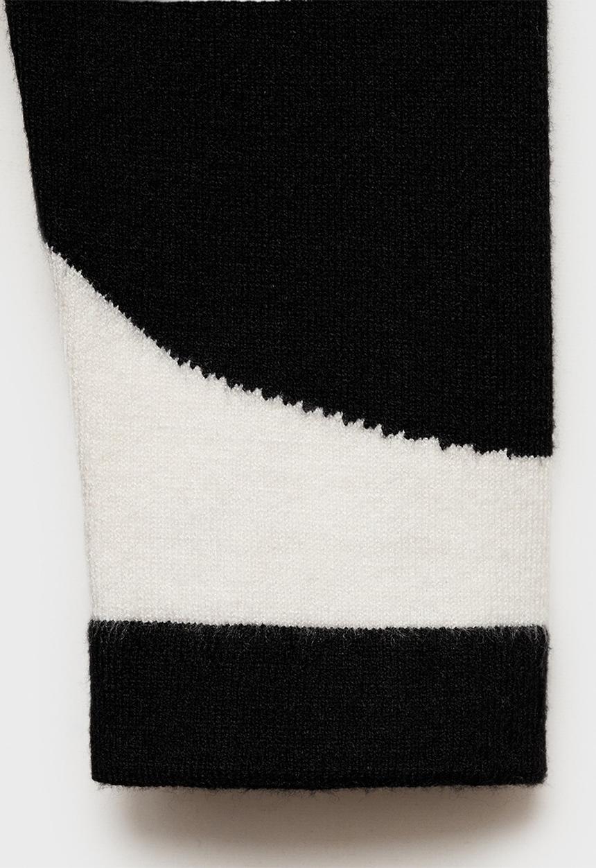 MANGO - Dress Wavy - Black & White 