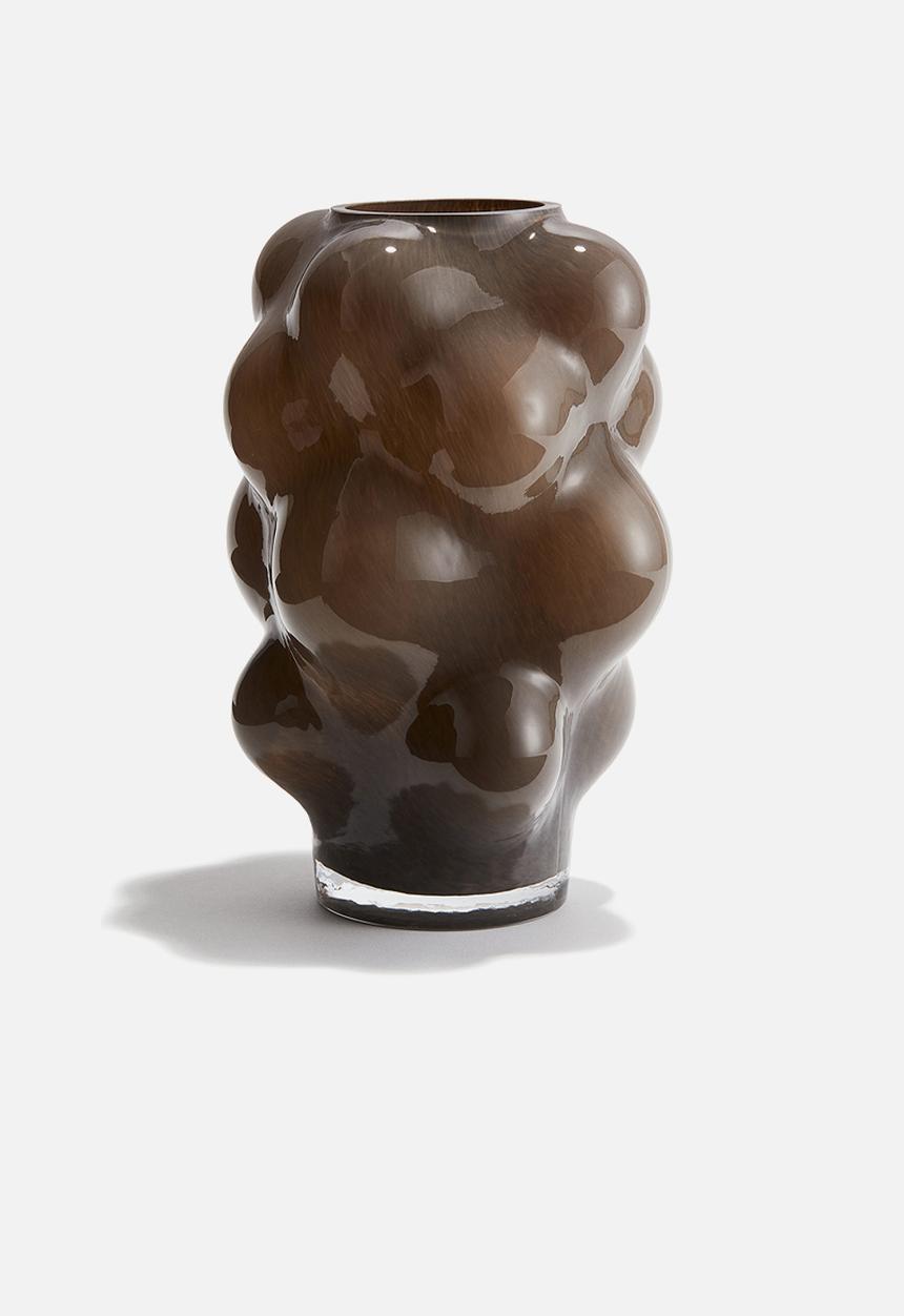 H&M - Bubbled glass vase - brown