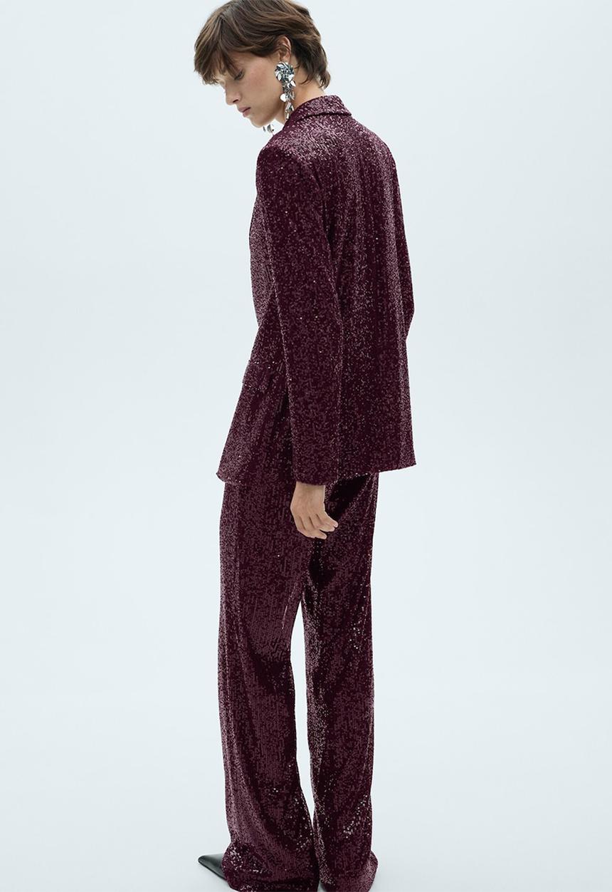 MANGO - Trousers Xjupiter - Dark Red