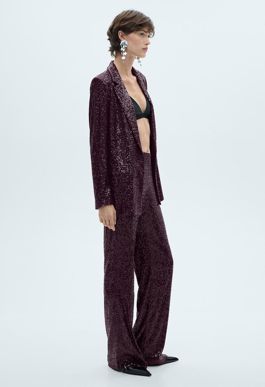 MANGO - Trousers Xjupiter - Dark Red