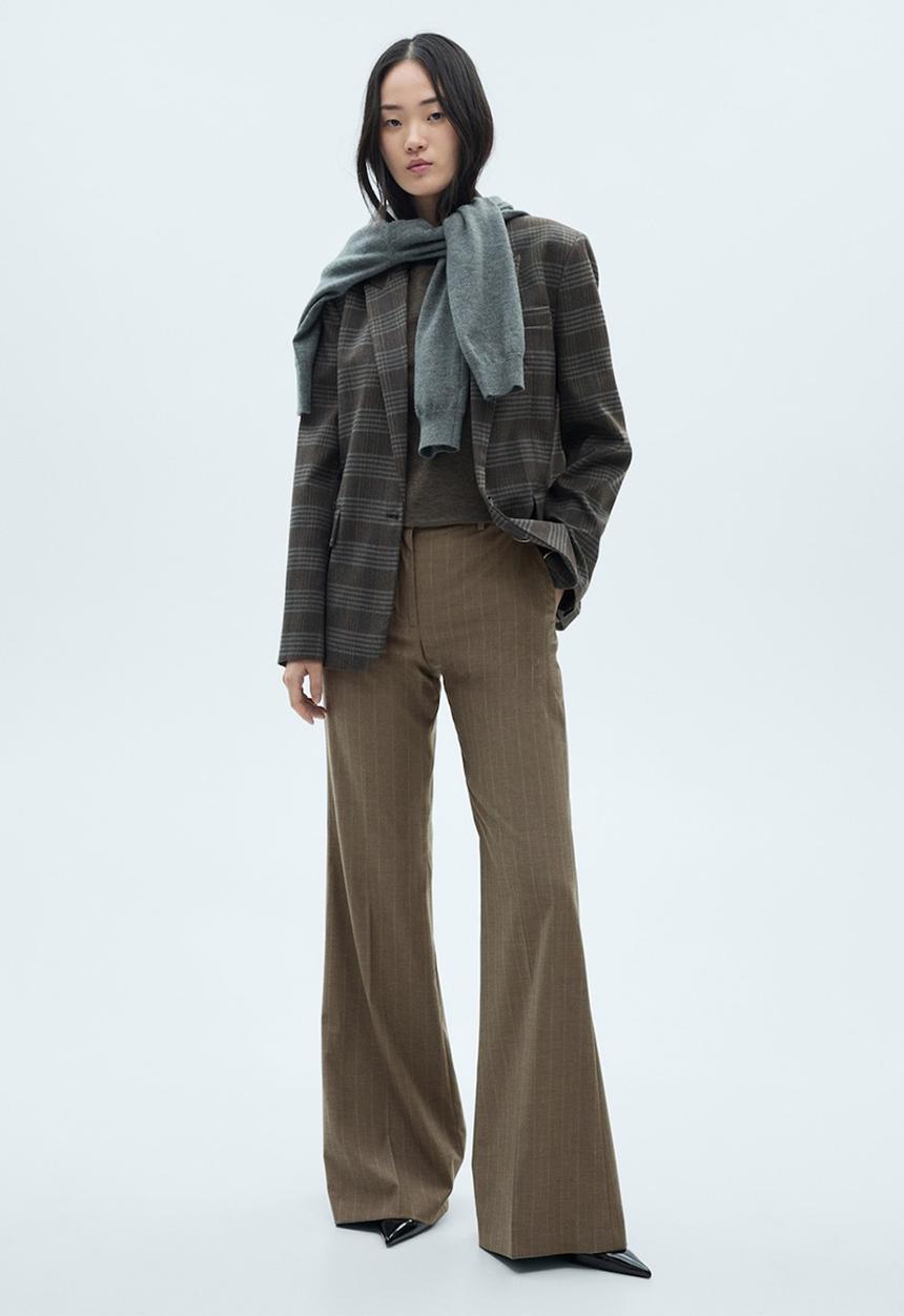 MANGO - Trousers Irish -  Light Beige