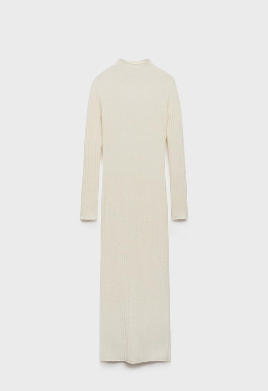 MANGO - Dress Garrigo - Light Beige