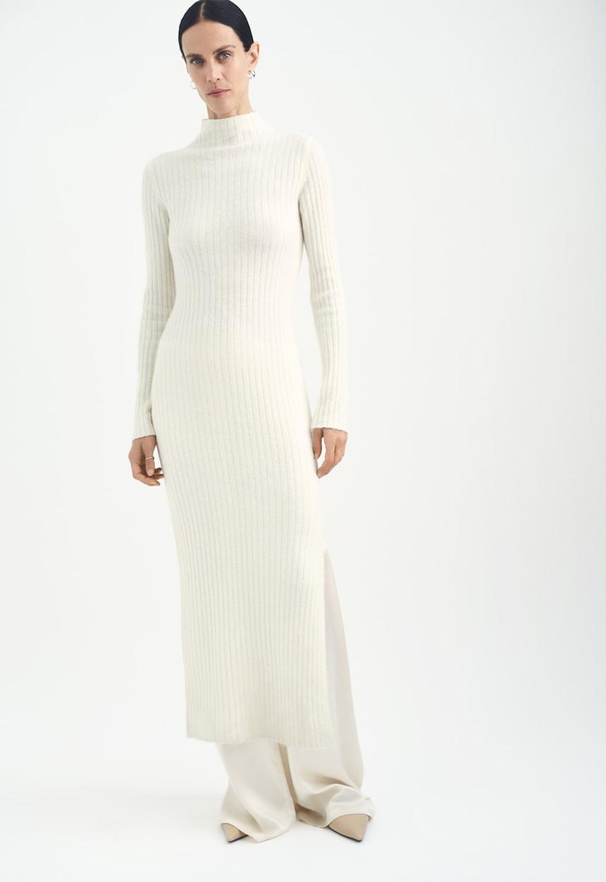 MANGO - Dress Garrigo - Light Beige