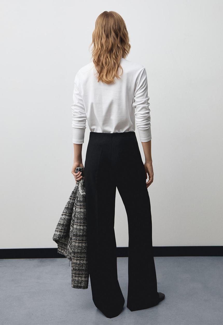 MANGO - Trousers Baguette - Black