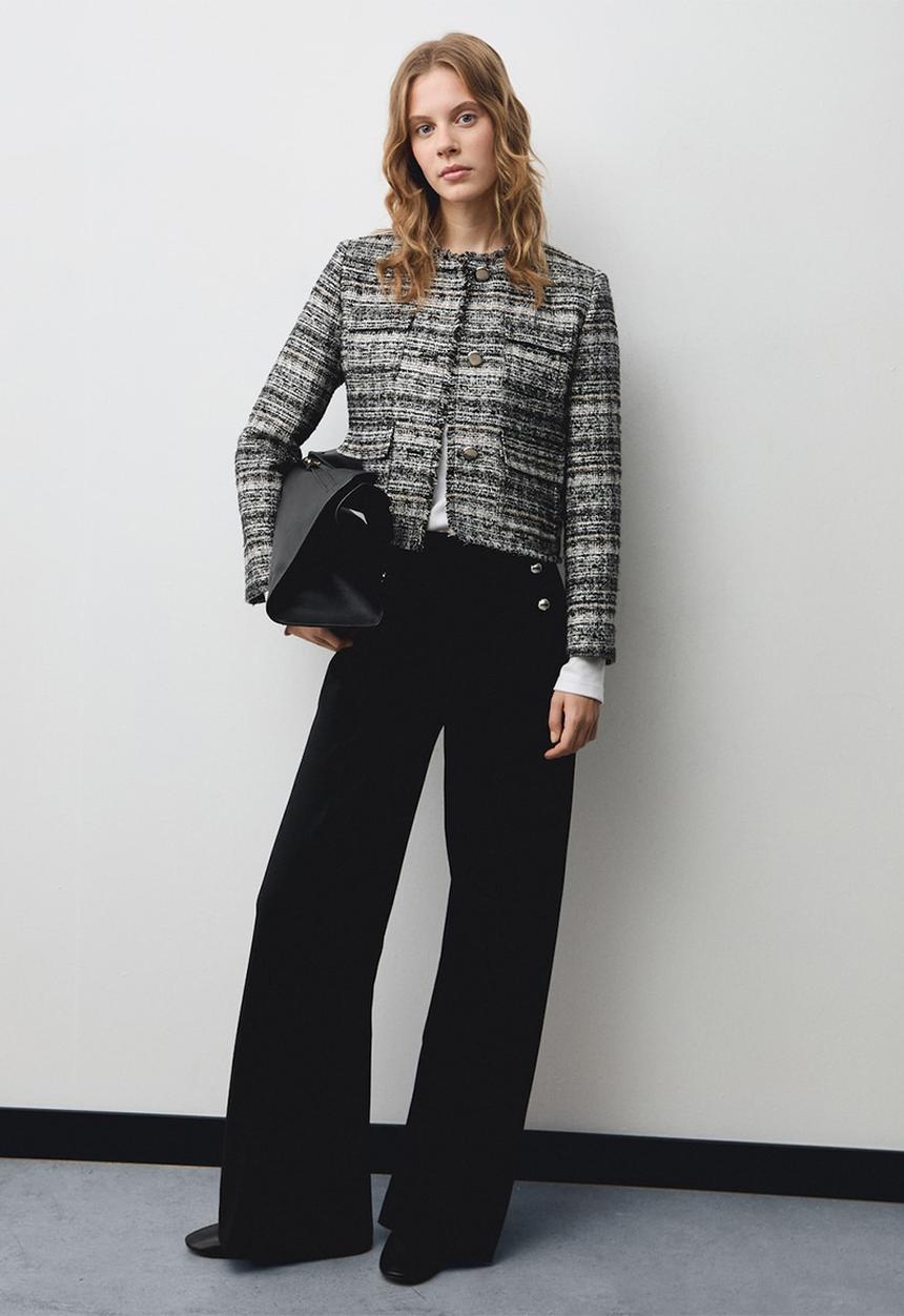 MANGO - Trousers Baguette - Black