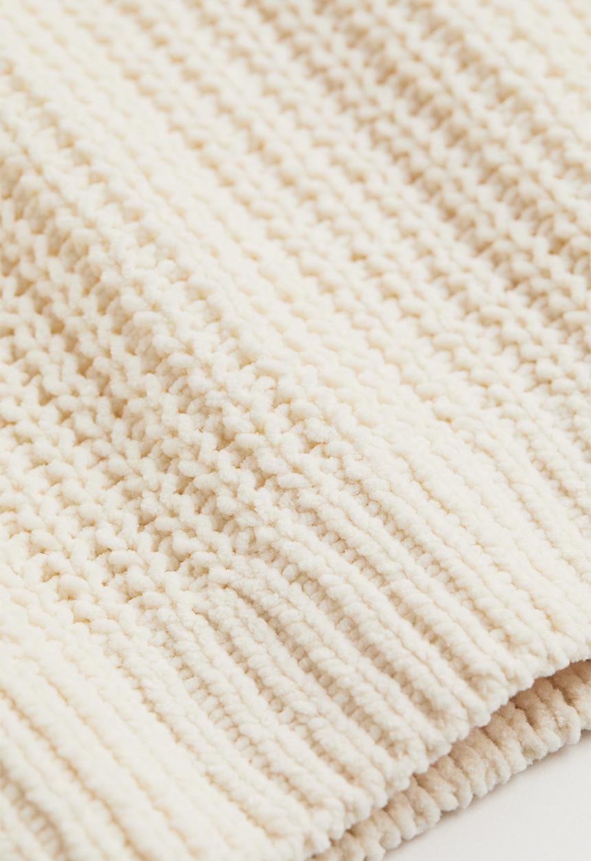 H&M - Knitted chenille jumper - light beige
