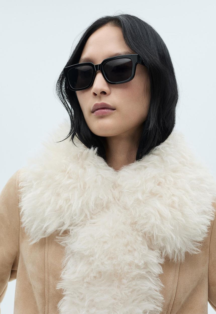 MANGO - Coat Penylane -  Light Beige