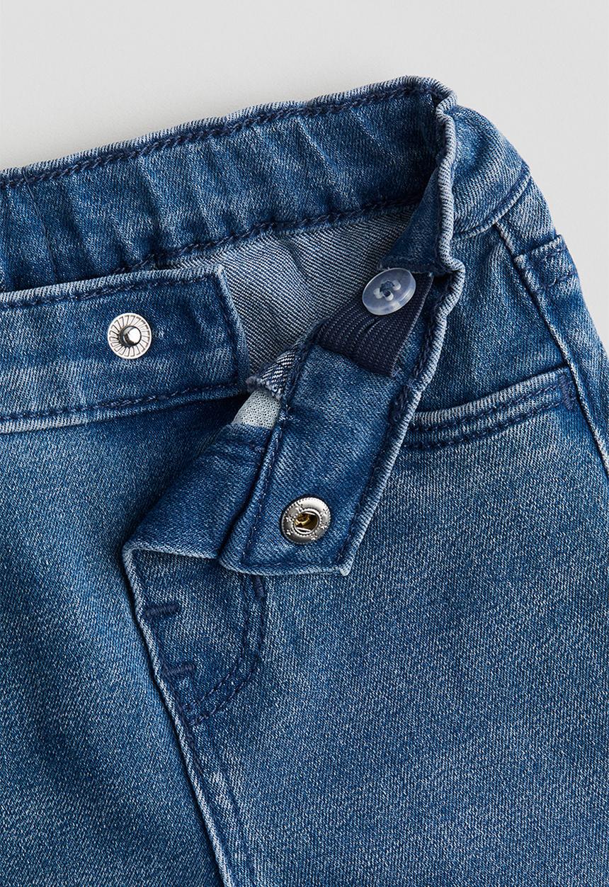 H&M - Embroidered jeans - denim blue/bows