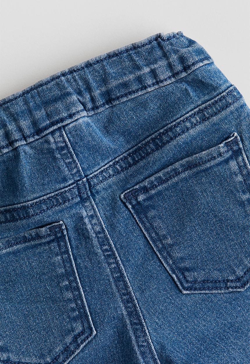 H&M - Embroidered jeans - denim blue/bows