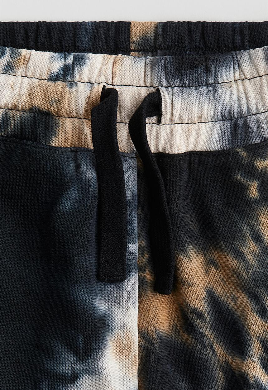 H&M - Patterned joggers - dark blue tie-dye