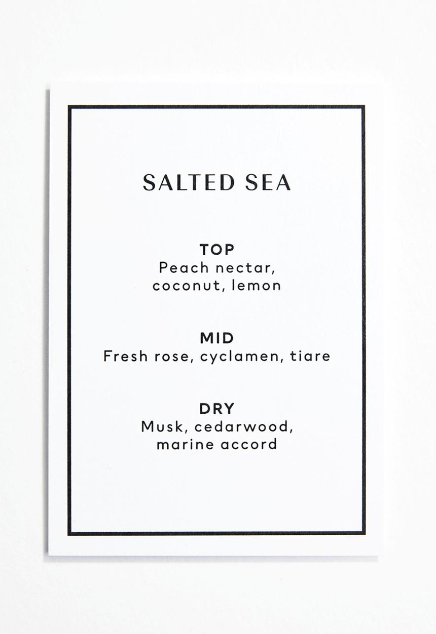 H&M - Scented candle in stoneware holder - white salted sea