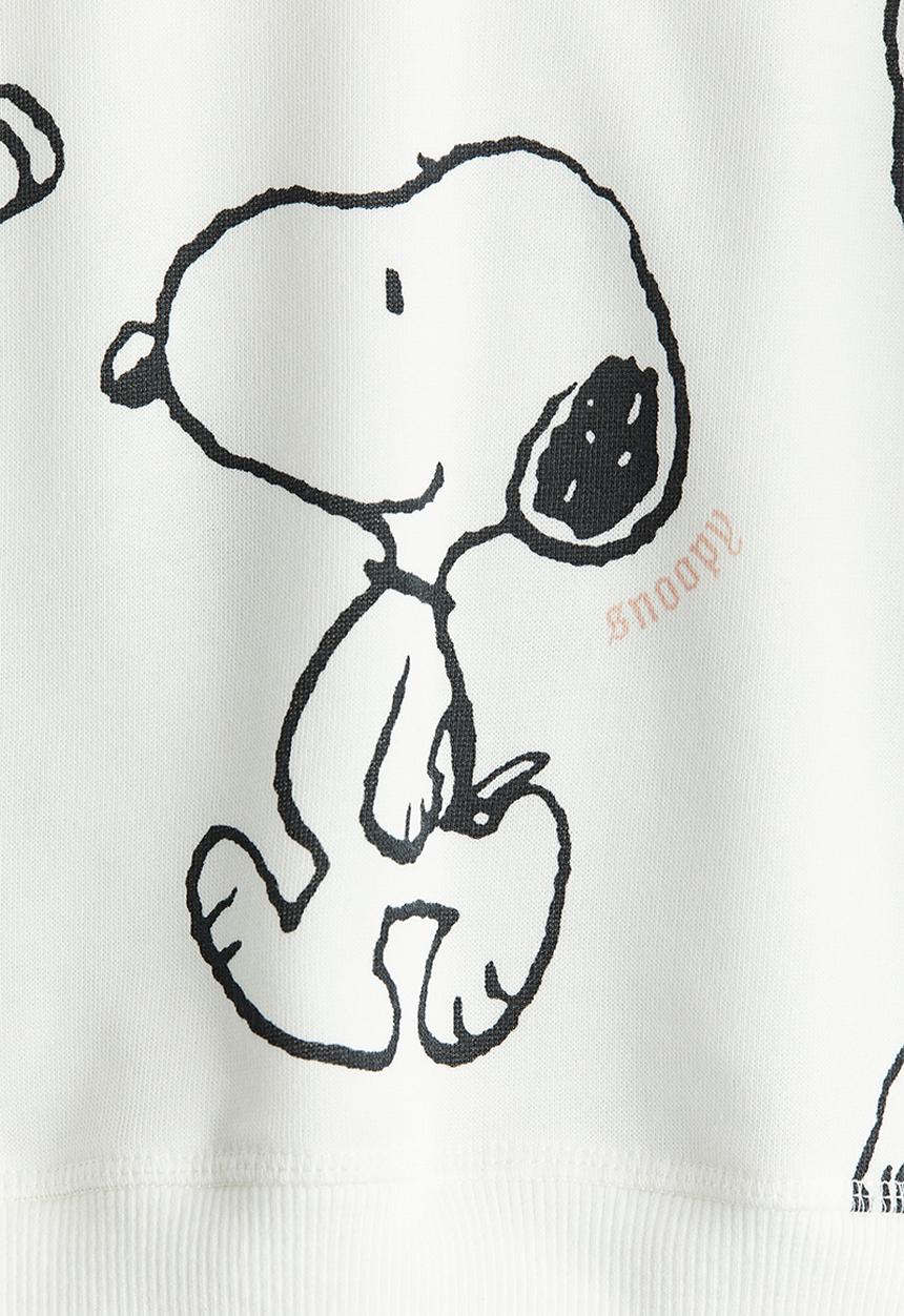 H&M - Print-motif sweatshirt - white/snoopy