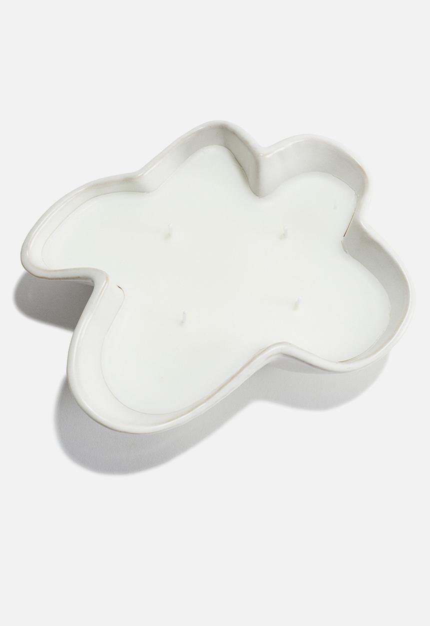 H&M - Scented candle in a stoneware holder - white incense ritual