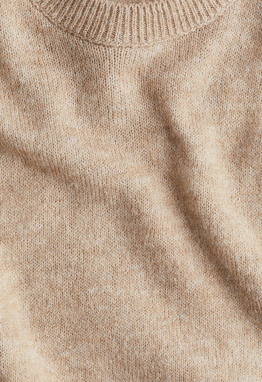 H&M - Knitted T-shirt - beige