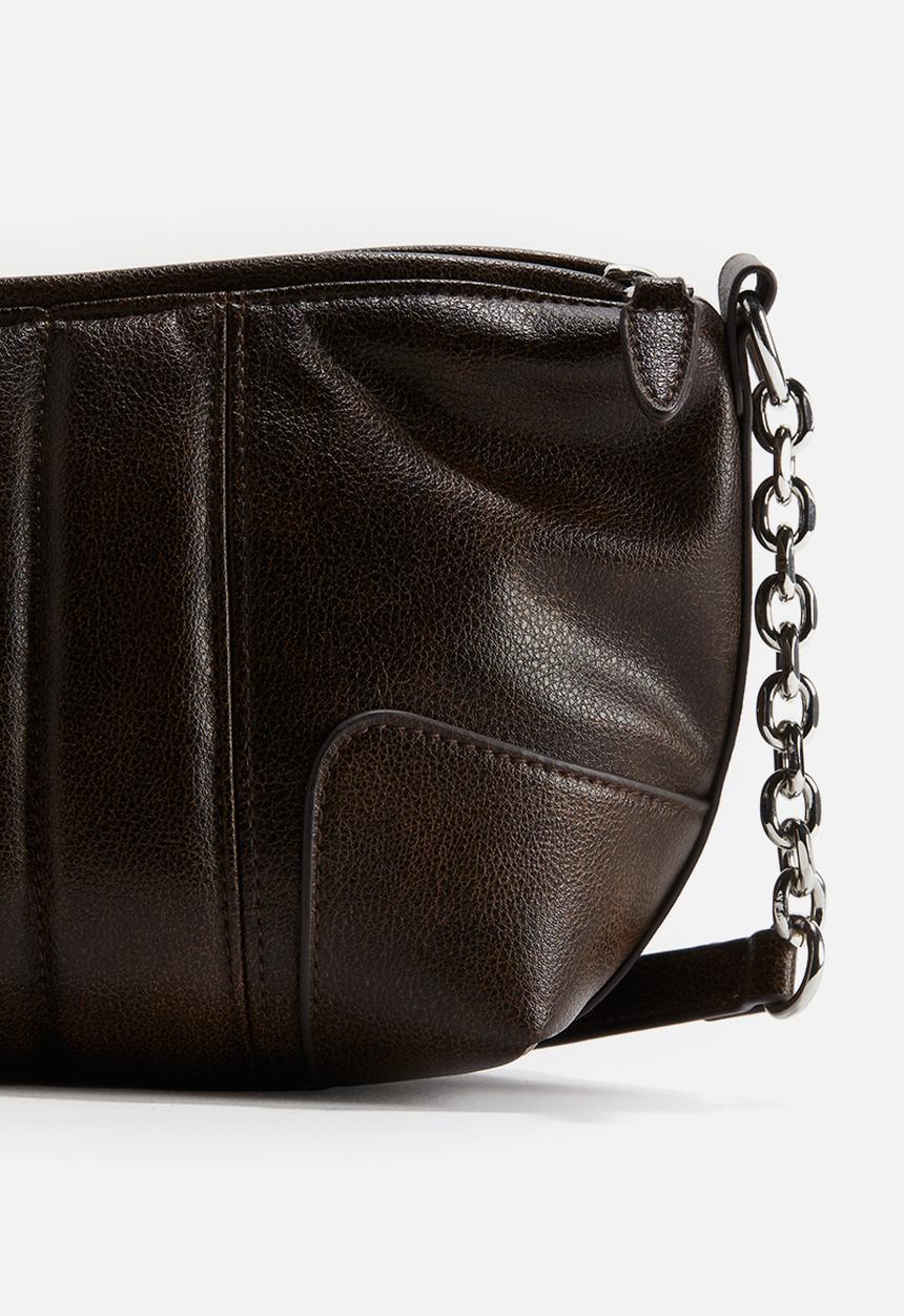 H&M - Rectangular shoulder bag - dark brown