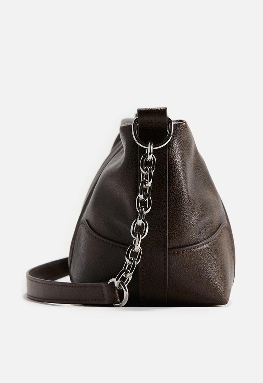 H&M - Rectangular shoulder bag - dark brown