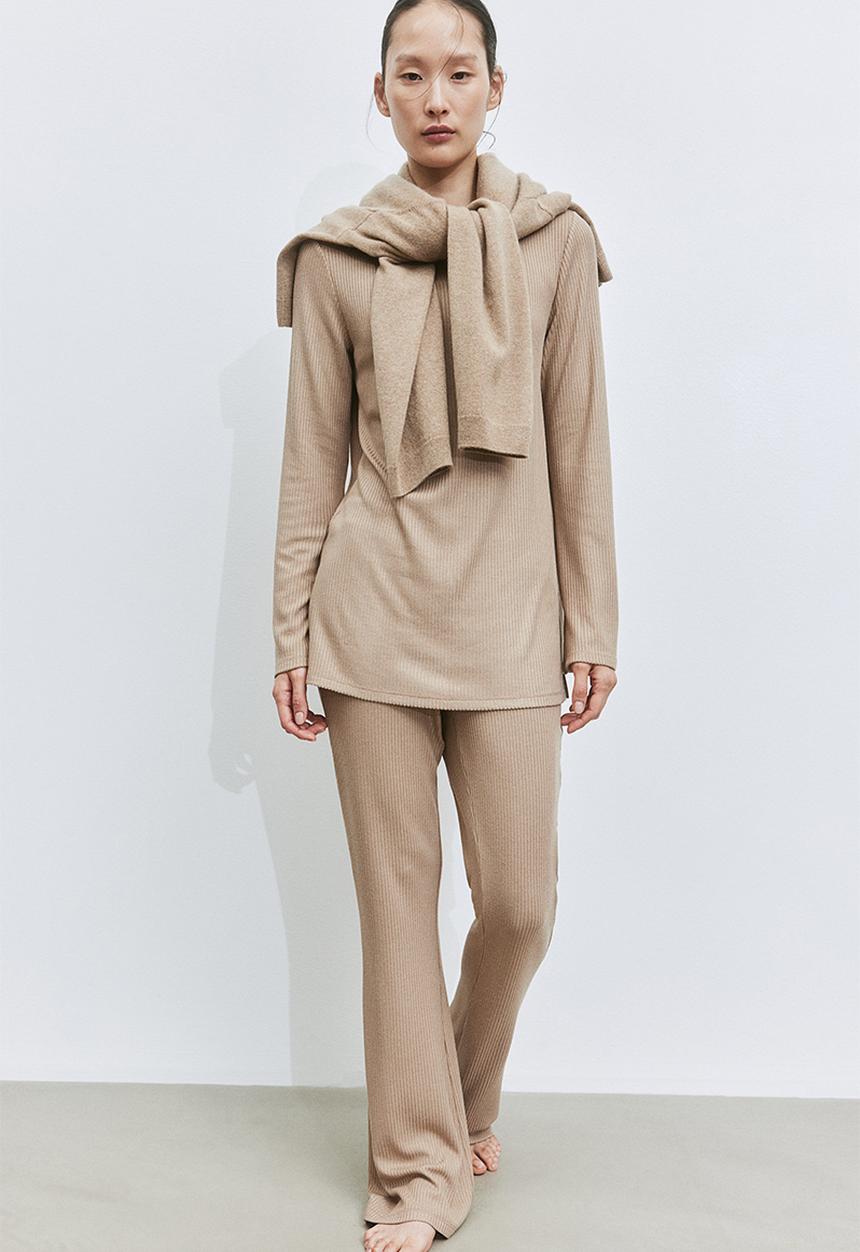 H&M - Boat-neck jumper - beige