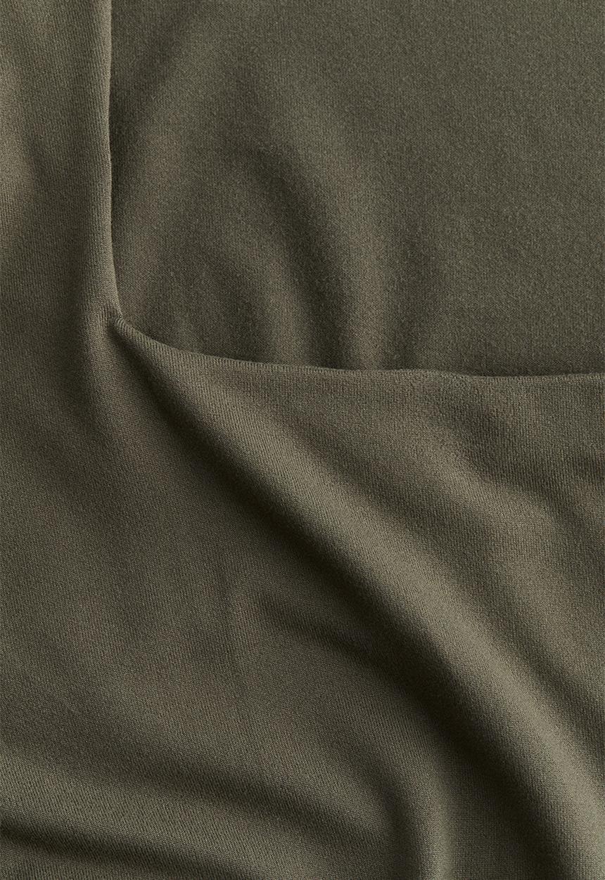 H&M - Long-sleeved jersey top - dark khaki green
