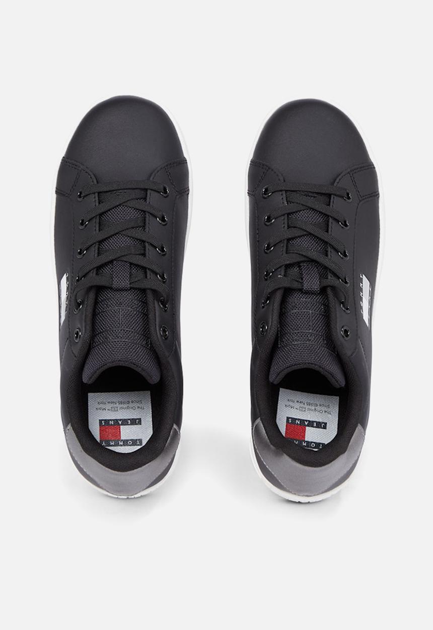 Tommy Hilfiger - Flatform leather sneaker - warm stone