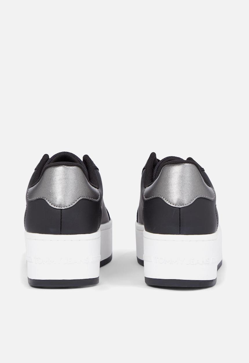 Tommy Hilfiger - Flatform leather sneaker - warm stone