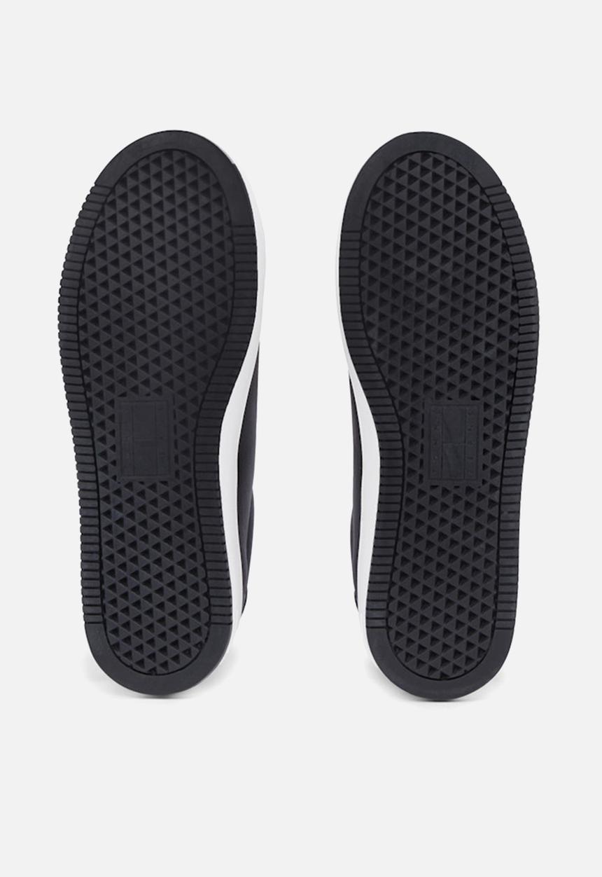 Tommy Hilfiger - Flatform leather sneaker - warm stone