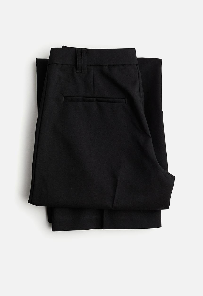 H&M - Wide tailored trousers - black