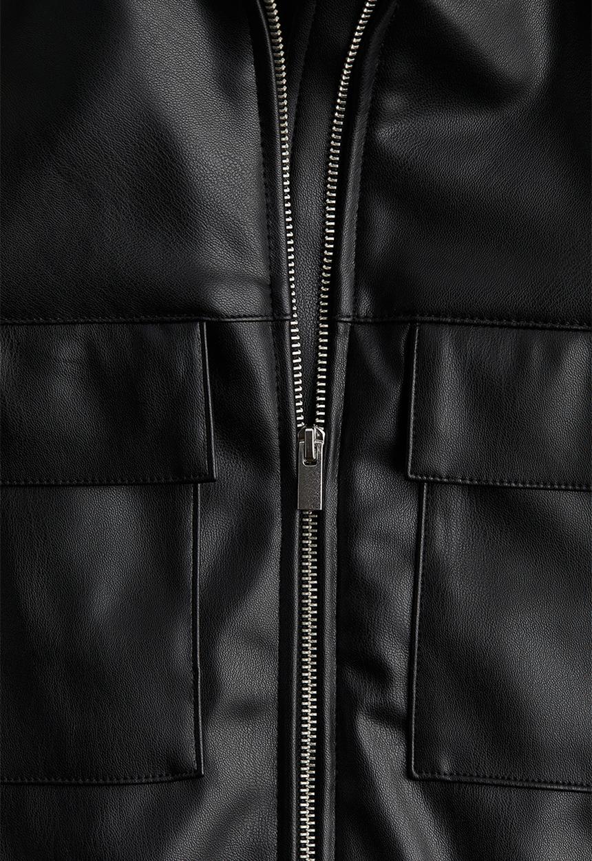 H&M - Coated jacket - black