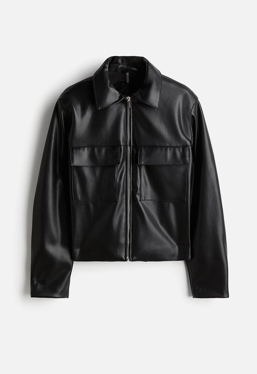 H&M - Coated jacket - black