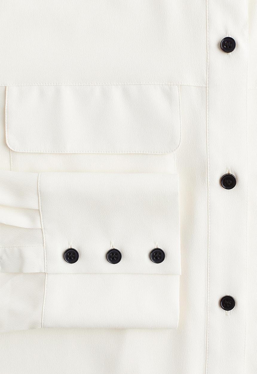 H&M - Crêpe shirt - white