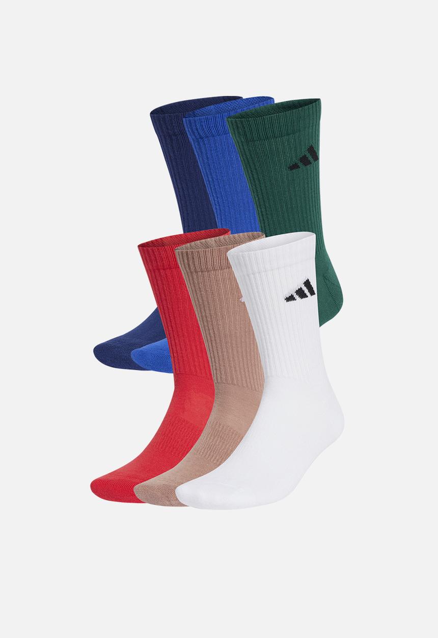 adidas Originals - New Logo Cushioned Crew Socks 6 Pairs - multi