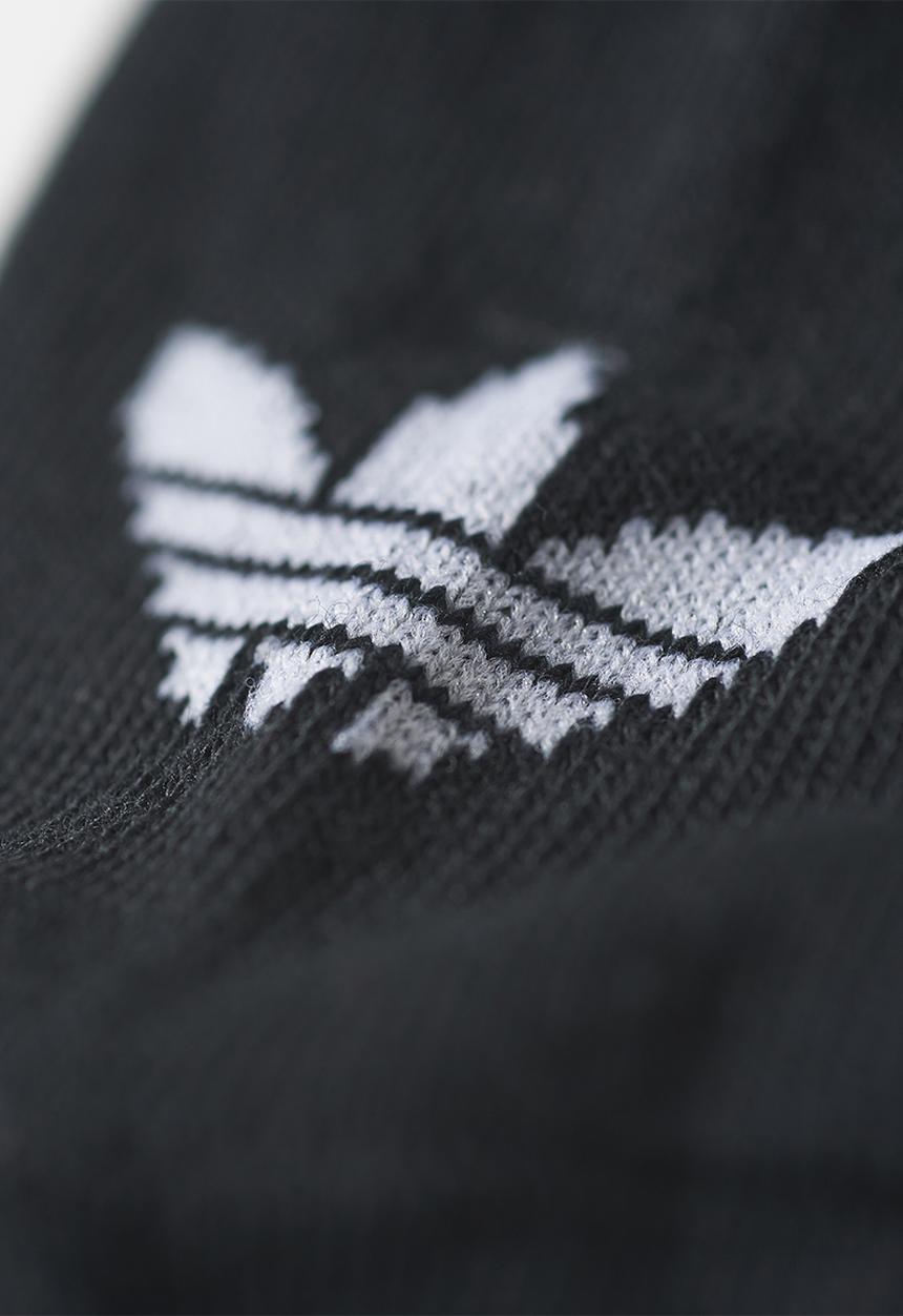 adidas Originals - Trefoil Liner Socks 3 pairs - Black/Black/White