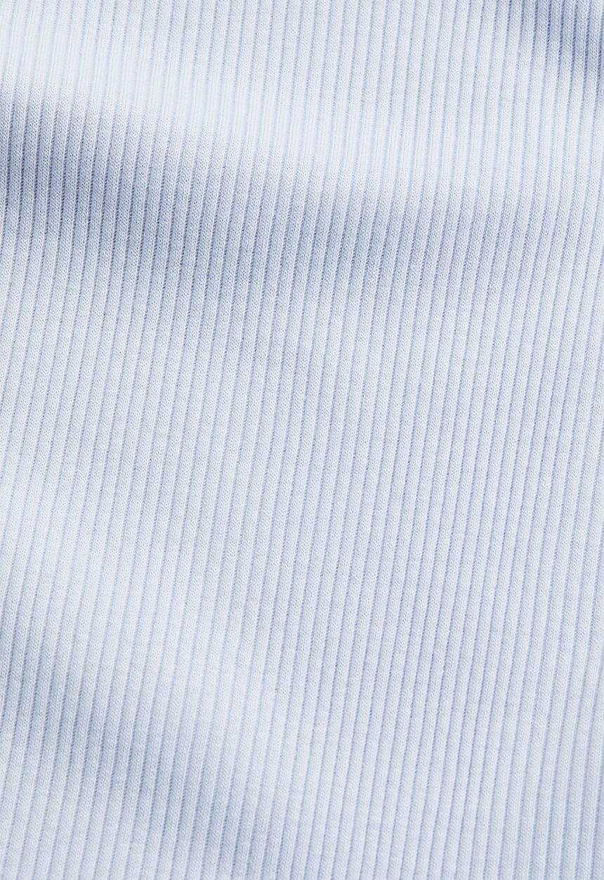 H&M - Ribbed T-shirt - light blue