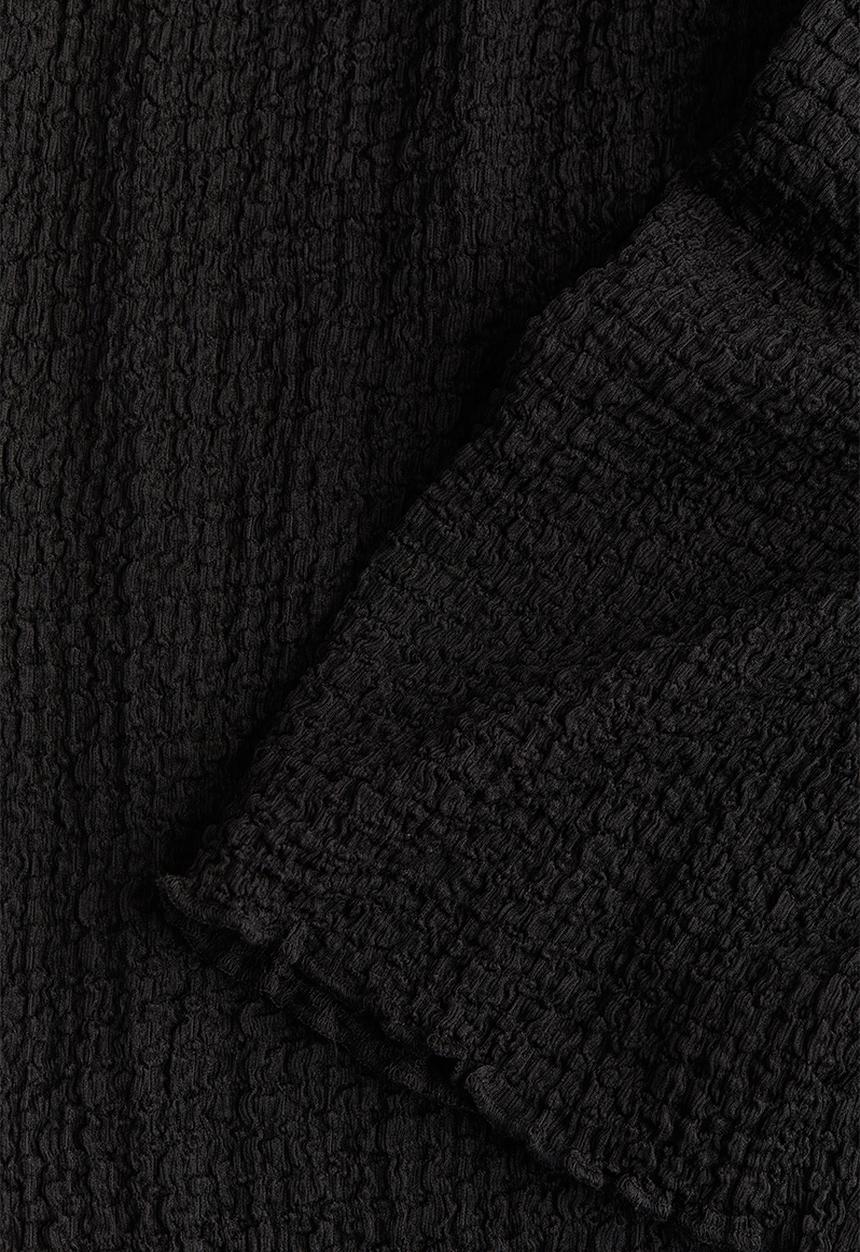 H&M - Wide crinkled trousers - black
