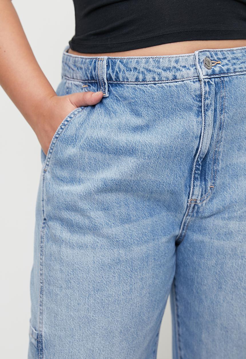 Cotton On - Plus Super Baggy Jean - Saltwater Blue/Pocket