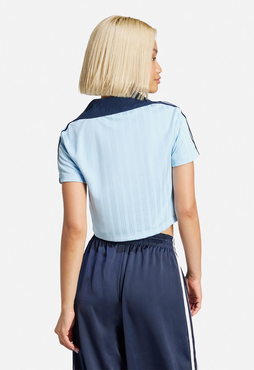adidas Originals - V-Neck Polo - Clear Sky